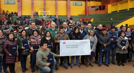 Indap inició entrega de capital a productores Mapuche