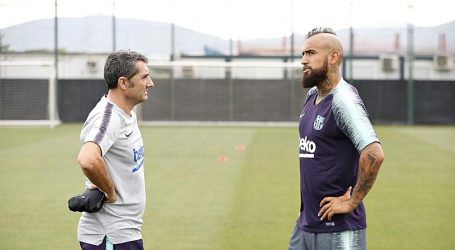 [VIDEO] El  duro entrenamiento del rey Arturo para ser titular en el Barça