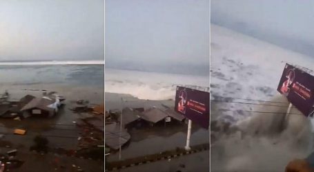 VIDEO: La devastadora ola del tsunami en Indonesia