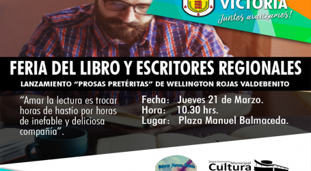 Feria del Libro y escritores Regionales en Victoria