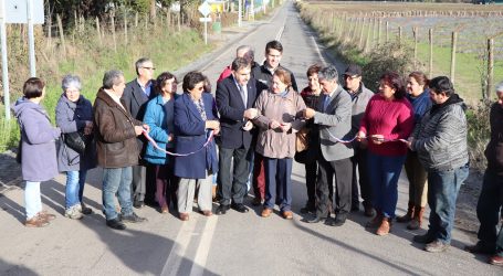 MOP inaugura obras de pavimentación en Angol