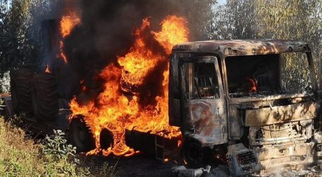 Carahue: Ataque incendiario deja cerca de una decena de camiones quemados