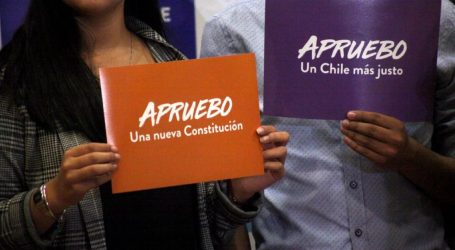 Banderazo por el “Apruebo” se tomó el frontis del Palacio de La Moneda