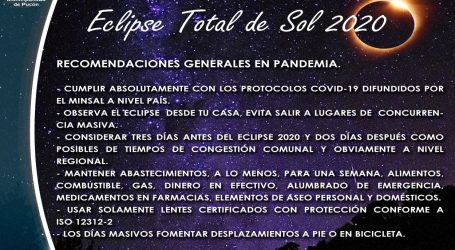 Municipio de Pucón ratifica que preparativos del eclipse de sol se harán como si fuera un año normal