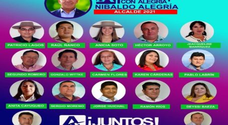 ¡Juntos Con Alegría! lanzan campaña de alcalde y concejales en Lonquimay