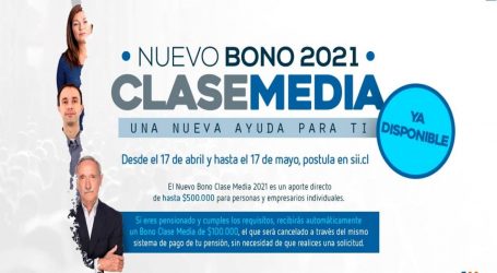 SII recibió más de 570 mil solicitudes al Bono Clase Media 2021 en solo dos horas