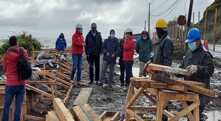 Avanza construcción y mejoramiento del borde costero de Puerto Saavedra