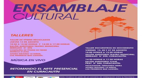 Curacautín se abre a actividades artísticas presenciales gracias a “Ensamblaje Cultural”