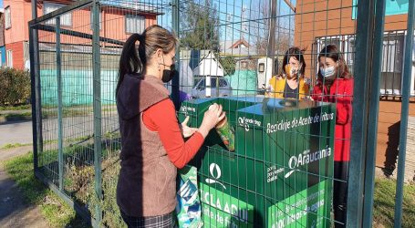 Inauguran nuevos puntos de reciclaje de aceite domiciliario en Temuco