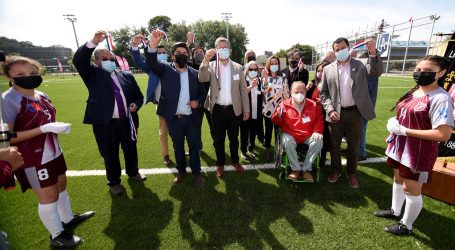 Municipio inaugura nuevo complejo deportivo del Liceo Pablo Neruda