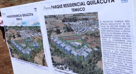 Se construyen 296 soluciones habitacional en parque residencial Quilacoya