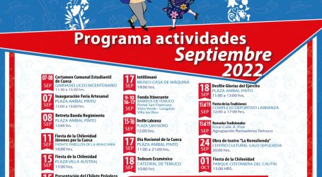 Municipio de Temuco lanza programa de Fiestas Patrias  2022