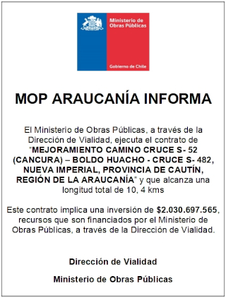 MOP Araucanía