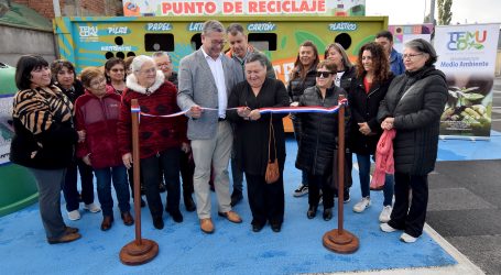 Municipalidad de Temuco y Grupo Patio inauguran nuevo punto limpio de reciclaje en importante Outlet de sector Las Quilas