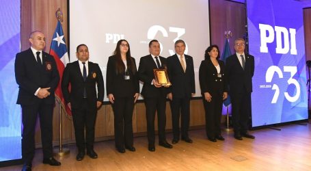 Temuco reconoce a funcionarios y unidades destacadas de la PDI en su 93° aniversario