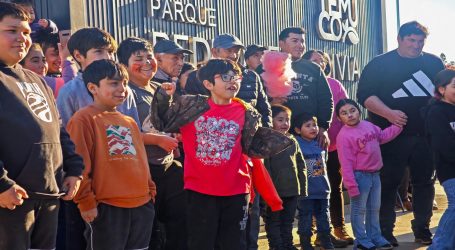 Más de mil pequeños y pequeñas llenaron de alegría el Parque Pedro de Valdivia en el Día de la Niñez