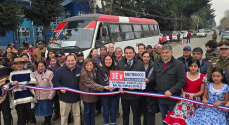 INAUGURAN LA EXTENSIÓN DE LA LÍNEA 3 DE TAXIBUSES HASTA METRENCO EN PADRE LAS CASAS